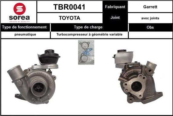 SNRA TBR0041 - Kompresors, Turbopūte autodraugiem.lv