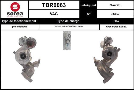 SNRA TBR0063 - Kompresors, Turbopūte autodraugiem.lv
