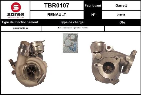 SNRA TBR0107 - Kompresors, Turbopūte autodraugiem.lv