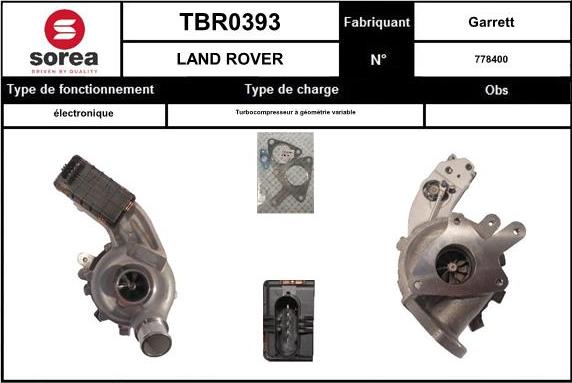 SNRA TBR0393 - Kompresors, Turbopūte autodraugiem.lv