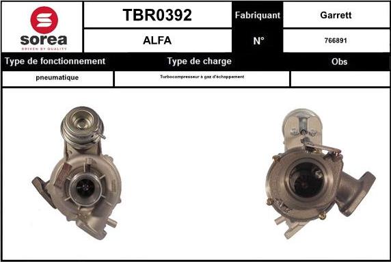 SNRA TBR0392 - Kompresors, Turbopūte autodraugiem.lv