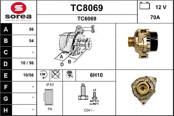 SNRA TC8069 - Ģenerators autodraugiem.lv