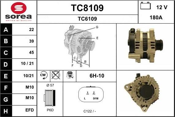 SNRA TC8109 - Ģenerators autodraugiem.lv