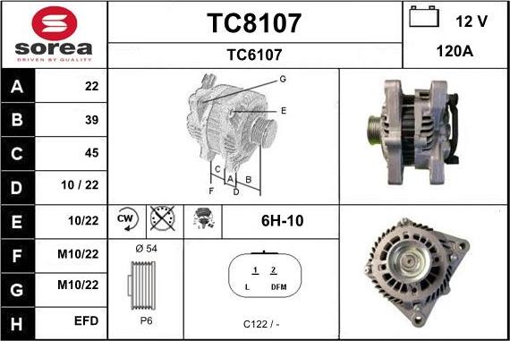 SNRA TC8107 - Ģenerators autodraugiem.lv