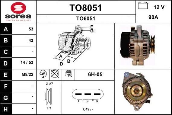 SNRA TO8051 - Ģenerators autodraugiem.lv
