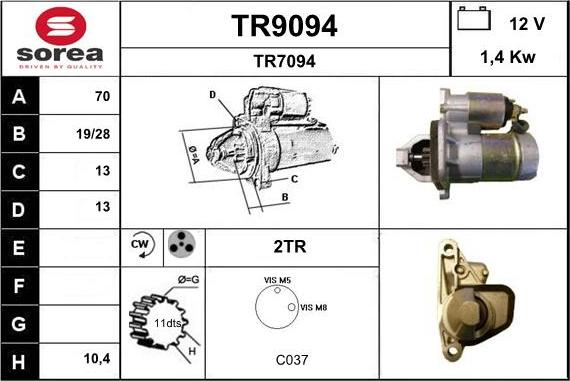 SNRA TR9094 - Starteris autodraugiem.lv