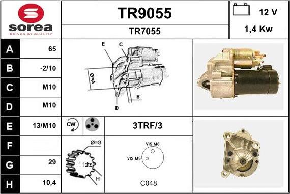 SNRA TR9055 - Starteris autodraugiem.lv