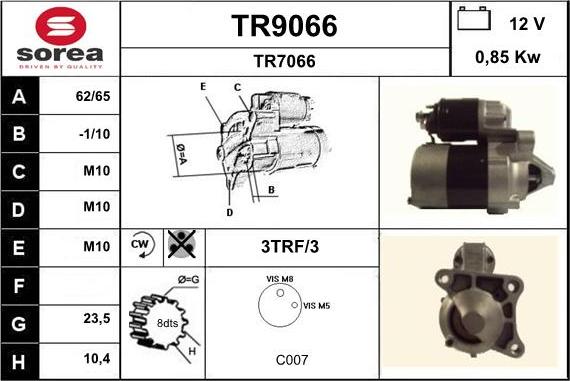 SNRA TR9066 - Starteris autodraugiem.lv