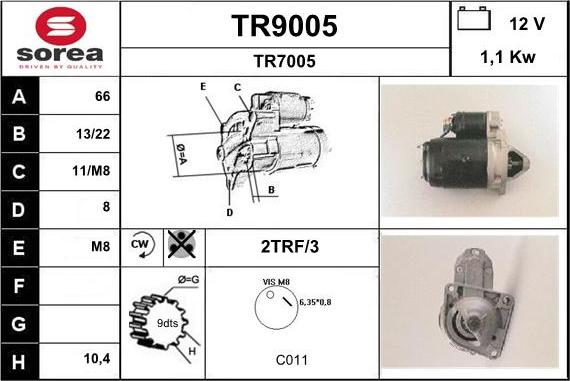 SNRA TR9005 - Starteris autodraugiem.lv