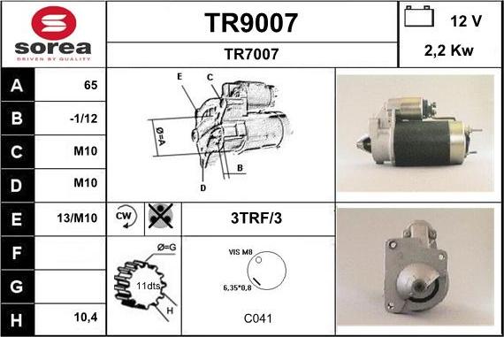 SNRA TR9007 - Starteris autodraugiem.lv