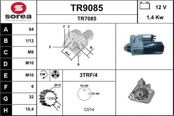 SNRA TR9085 - Starteris autodraugiem.lv