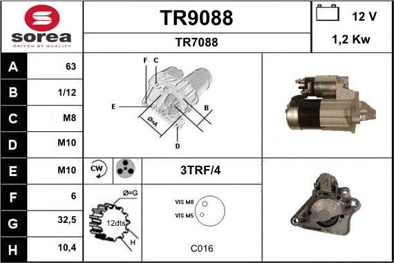 SNRA TR9088 - Starteris autodraugiem.lv