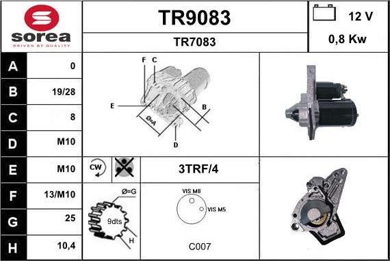 SNRA TR9083 - Starteris autodraugiem.lv