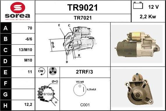 SNRA TR9021 - Starteris autodraugiem.lv