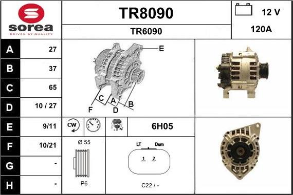 SNRA TR8090 - Ģenerators autodraugiem.lv