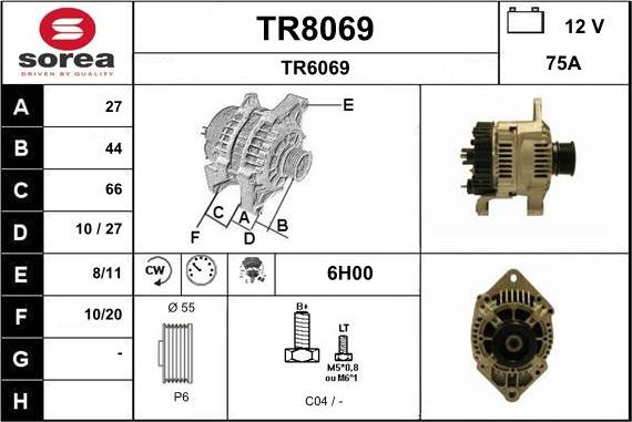 SNRA TR8069 - Ģenerators autodraugiem.lv