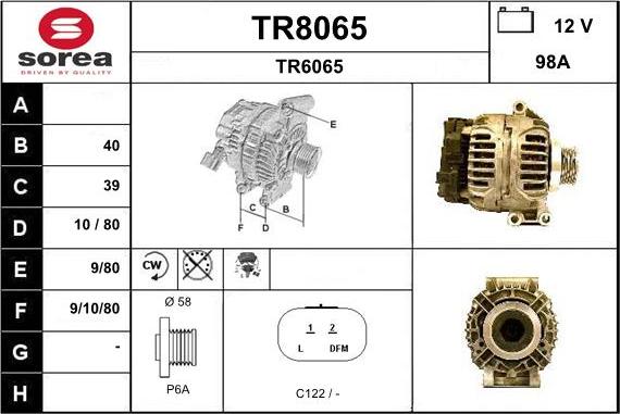 SNRA TR8065 - Ģenerators autodraugiem.lv