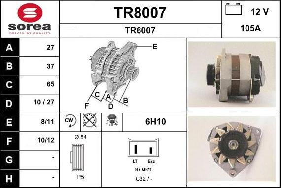 SNRA TR8007 - Ģenerators autodraugiem.lv