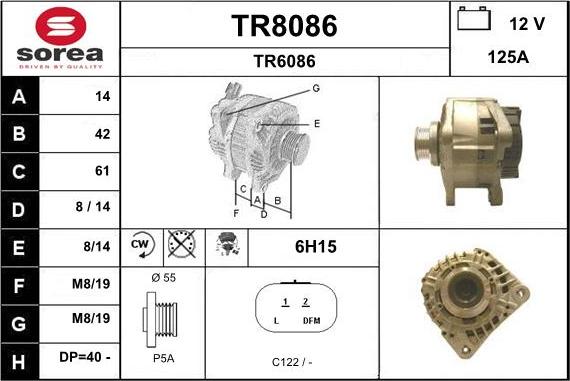 SNRA TR8086 - Ģenerators autodraugiem.lv