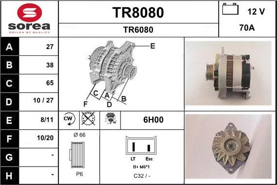 SNRA TR8080 - Ģenerators autodraugiem.lv