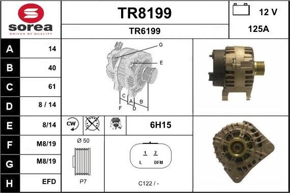 SNRA TR8199 - Ģenerators autodraugiem.lv