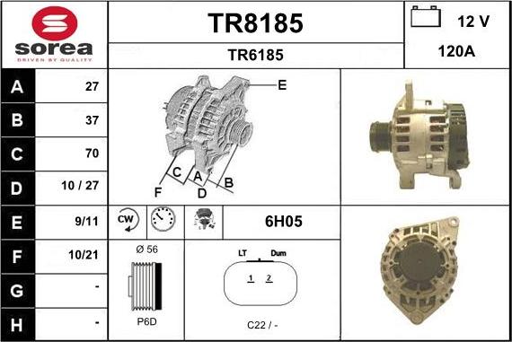 SNRA TR8185 - Ģenerators autodraugiem.lv