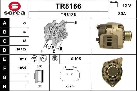 SNRA TR8186 - Ģenerators autodraugiem.lv