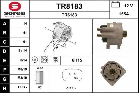 SNRA TR8183 - Ģenerators autodraugiem.lv