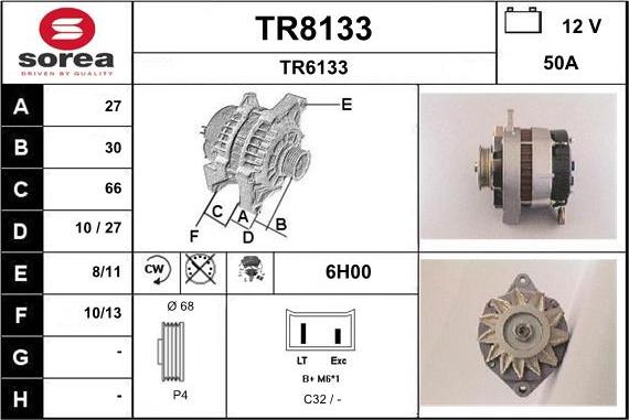 SNRA TR8133 - Ģenerators autodraugiem.lv