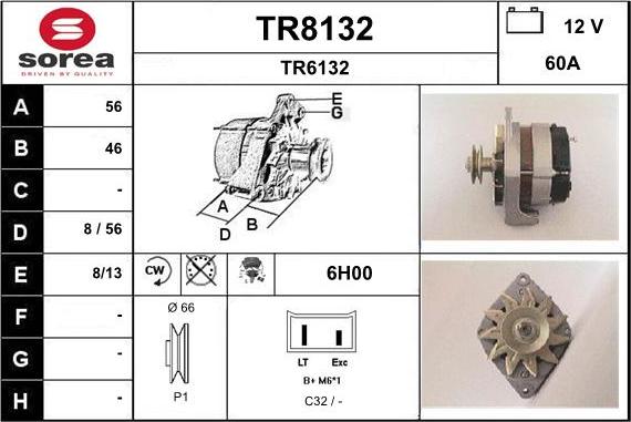 SNRA TR8132 - Ģenerators autodraugiem.lv