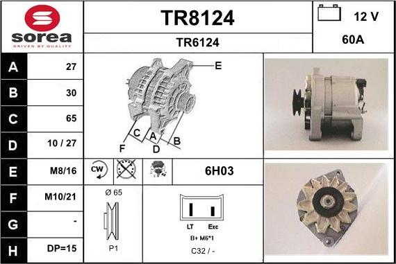 SNRA TR8124 - Ģenerators autodraugiem.lv