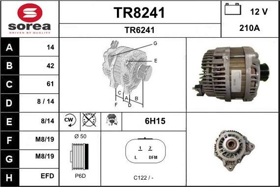 SNRA TR8241 - Ģenerators autodraugiem.lv