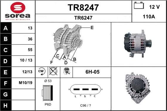 SNRA TR8247 - Ģenerators autodraugiem.lv