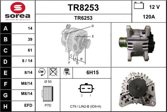 SNRA TR8253 - Ģenerators autodraugiem.lv