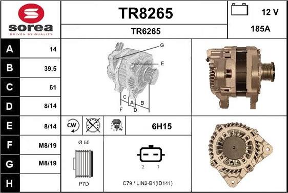 SNRA TR8265 - Ģenerators autodraugiem.lv