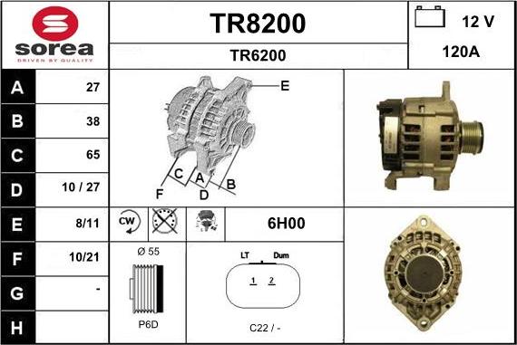 SNRA TR8200 - Ģenerators autodraugiem.lv