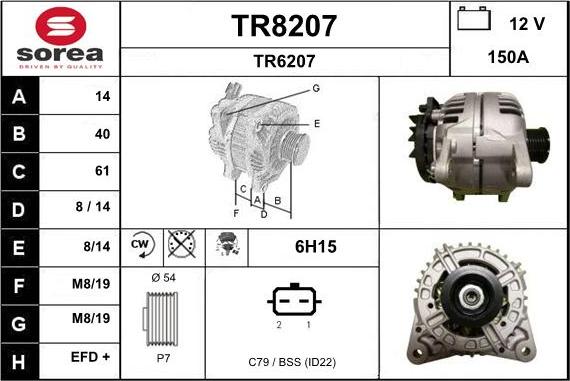 SNRA TR8207 - Ģenerators autodraugiem.lv