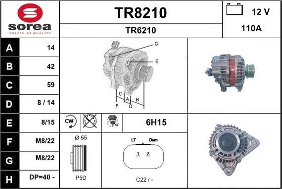 SNRA TR8210 - Ģenerators autodraugiem.lv