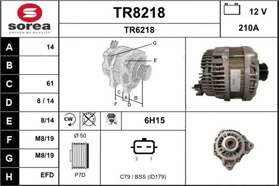 SNRA TR8218 - Ģenerators autodraugiem.lv