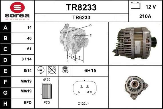 SNRA TR8233 - Ģenerators autodraugiem.lv