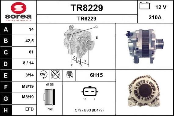 SNRA TR8229 - Ģenerators autodraugiem.lv