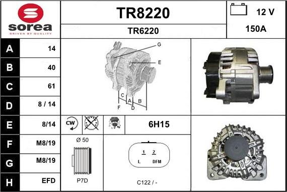 SNRA TR8220 - Ģenerators autodraugiem.lv