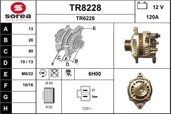 SNRA TR8228 - Ģenerators autodraugiem.lv