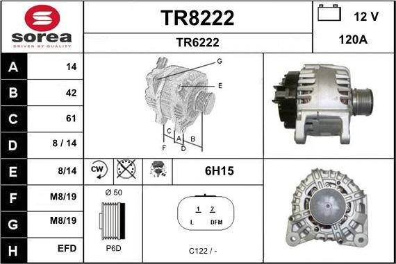 SNRA TR8222 - Ģenerators autodraugiem.lv
