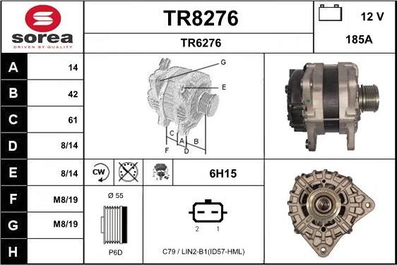 SNRA TR8276 - Ģenerators autodraugiem.lv