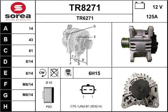 SNRA TR8271 - Ģenerators autodraugiem.lv