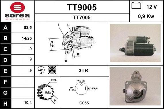 SNRA TT9005 - Starteris autodraugiem.lv