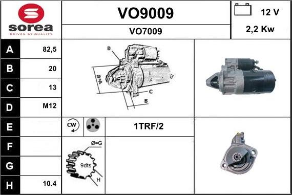 SNRA VO9009 - Starteris autodraugiem.lv