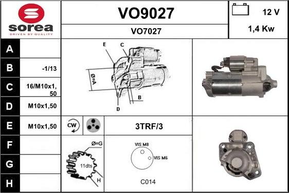 SNRA VO9027 - Starteris autodraugiem.lv