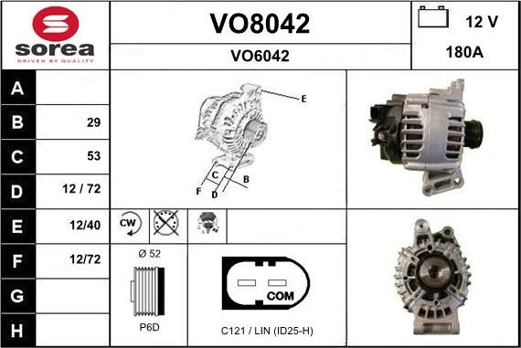 SNRA VO8042 - Ģenerators autodraugiem.lv